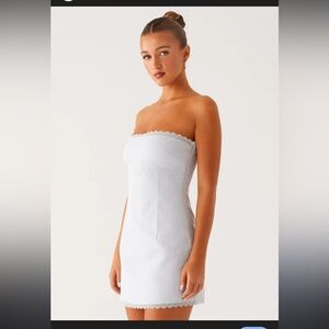 Peppermayo Strapless blue Mini Dress